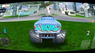 Monster Truck Stunts Driver Simulator 3D  Car Extreme Impossible City Driver  Android GamePlay 2 [upl. by Bonnice]