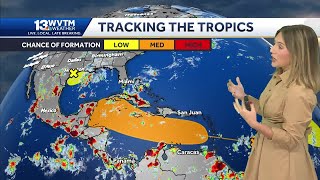 Three Atlantic disturbances remain active as the peak of Hurricane Season approaches Tropical de [upl. by Bronder205]