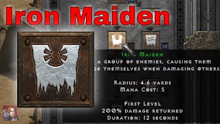 D2R Skills amp Abilities  Iron Maiden Curse Necromancer [upl. by Fitalludba545]