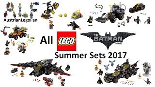 All Lego Batman Movie Summer Sets 2017  Lego Speed Build Review [upl. by Nyvek908]