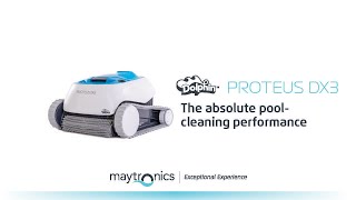 Maytronics Proteus DX3 robotic pool cleaner top features [upl. by Akenn]