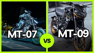 Yamaha MT 07 VS MT 09​  Who Won 🏍️ [upl. by Ycam]