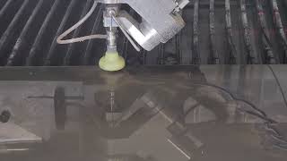 Water jet feature on the DiamondJet CNC saw jet [upl. by Ydnak]