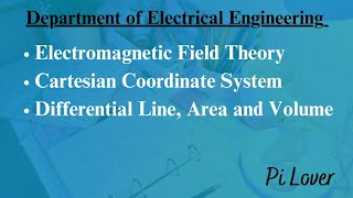 Electromagnetic Field Theory Cartesian coordinate system DAY2 [upl. by Elocaj154]