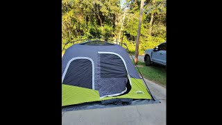 CORE Instant 6 Person Cabin Tent Set Up and Review [upl. by Benis]