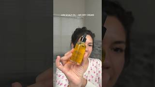 JVN pre wash scalp oil  air dry cream 🤍 hair hairoiling [upl. by Ydnar]