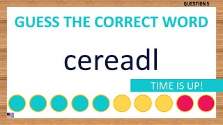 Scrambled Word Game Can You Unscramble These Words 7 Letters [upl. by Nissensohn]