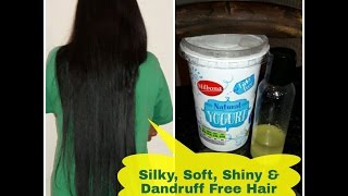 How to get Silky Smooth amp dandruff free hair at home  Banana Hair Mask  AsianBeautySarmistha [upl. by Schouten707]