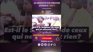 A WORD TO CHRISTIAN STUDENTS PART ONE  Prof ZT FOMUM [upl. by Nehtanhoj]