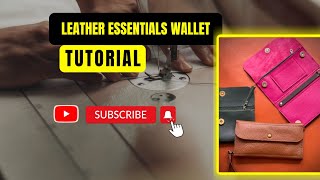 Make a Leather Wallet The Essentials Wallet [upl. by Schaper]