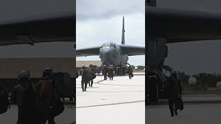 US Air Force Pilots amp Crew Airmen Rushes to Their B52H Stratofortress for Emergency Takeoff [upl. by Adianez]