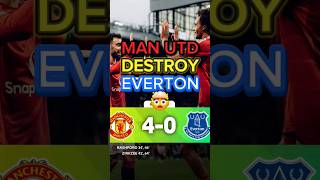 Man United 40 vs Everton 😱 [upl. by Noraf7]