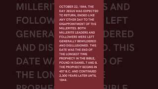 Jesus will return On This Day In History October 22 1844 [upl. by Amlus]