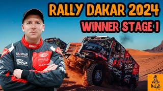 Stage 1 Results Dakar Rally 2024  Truck Janus van Kasteren Wins Stage 1 [upl. by Riay828]