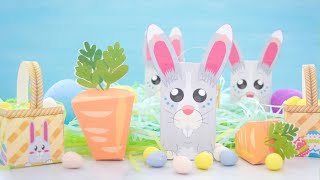 Easter Basket Carrot and Bunny Foldable Boxes [upl. by Shaver291]