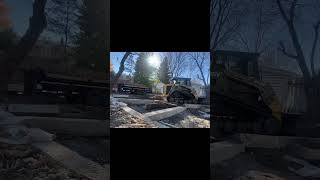 Easy Concrete Beam Removal with ASV RT75 Part 2 constructionprep dumptrailer landscaping [upl. by Martijn472]