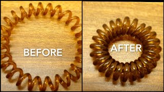 How to instantly fix your spiral or coiled hair tie [upl. by Lemmy278]