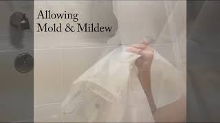 Mildew Resistance Shower Curtain Liner for A Cleaner Healthier Bath [upl. by Aihsei683]