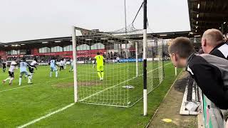 Carruthers scores Dartford’s Penalty after Odaudu was brought down by the Cheshunt keeper [upl. by Douglass]