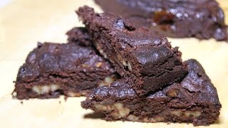 Banana Chocolate Fudge Brownie  Funky Fresh Food [upl. by Lalo]