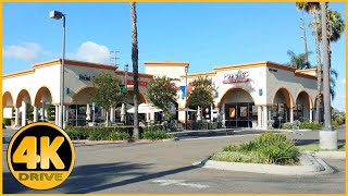 Driving Tour of shopping areas near Whittier Blvd and Beach Blvd La Habra 4K [upl. by Nivk]