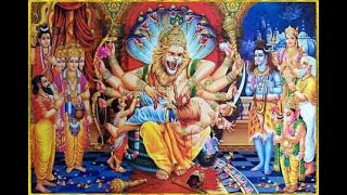 NARSINGH AARTI with Lyrics  Namaste Narsimhaya [upl. by Garbe]