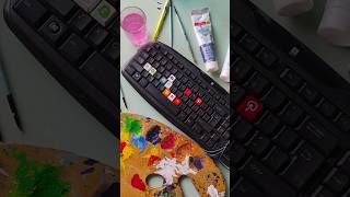 customising keyboard art acrylic drawing acrylicpaint painting acrylicpainting artist [upl. by Still870]