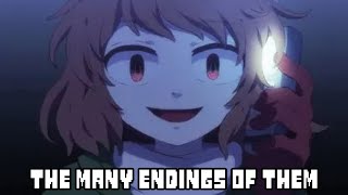 Storyshift Chara many Endings Teach Tale Undertale animation Canon vs Fandom [upl. by Lledyr]