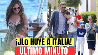 Jennifer Lopez Abandona a Ben Affleck y Huye a Italia ¿El Fin de su Relación [upl. by Wera]