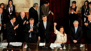 Mauricio Macri  Jura ante el Congreso como Presidente de la Nación Argentina  Cadena Nacional [upl. by Winslow]