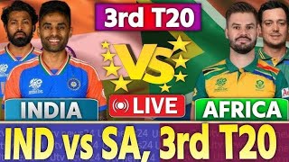 India vs South Africa 3rd t20 match Live score  India vs South Africa Live commentary [upl. by Odlareg]