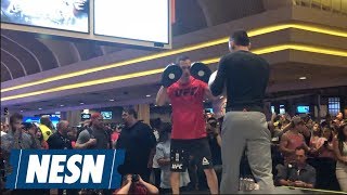 Max Holloway looked a bit slow and off during UFC 226 open workouts [upl. by Alrac]