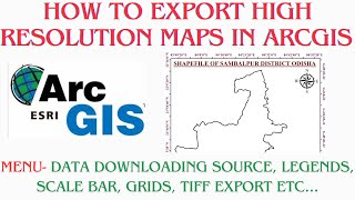 Mastering HighResolution Maps A StepbyStep Guide to Exporting Shapefiles with ArcGIS mapping [upl. by Minnie130]