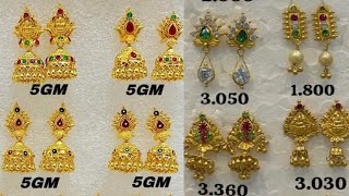 gold jumka and tops latest design 2024 gold 2024 jumkas tops goldjewellery [upl. by Talie644]