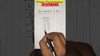 Prime Factorization of 540 math [upl. by Bryant824]