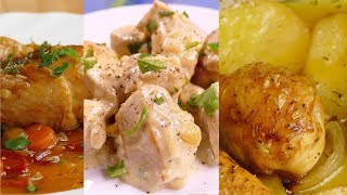 4 recetas de POLLO faciles y RAPIDAS de hacer [upl. by Ahders]