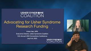 Advocating for Usher Syndrome Research Funding with ASL [upl. by Akinad]