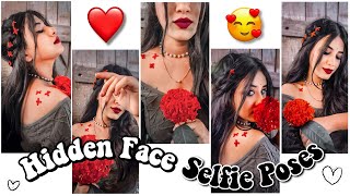 Snapchat Selfie Poses ♥️🫶🏻 DP pr Profile Picture Poses  Hidden Face Selfie for Girls snapchat [upl. by Trish]