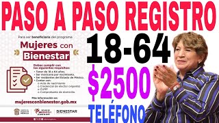 🎁PASO A PASO CÓMO REGISTRARSE A 2500 MUJERES CON BIENESTAR TELÉFONO CORREO NUMERO [upl. by Santiago]