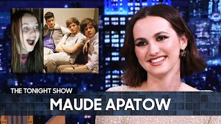 Maude Apatow Reacts to Embarrassing Footage of Herself Preparing to Interview One Direction [upl. by Ramraj]