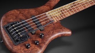 Warwick Custom Shop Masterbuilt  Thumb NT 5String  Solid Bubinga Pommelé Body  Vibrato 3198 [upl. by Amling]