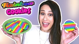 ZELF REGENBOOG KOEKJES MAKEN  DIY [upl. by Yeliak]