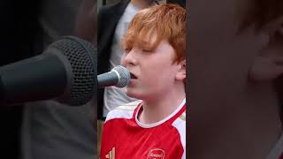 quot12 year old young Ed Sheeranquot is the new Ed on the street Hallelujah Jeff Buckley  Allie Sherlock [upl. by Llednil]