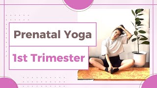 Gentle Prenatal Yoga  First Trimester  10Minute Daily Practice [upl. by Ardnalac801]