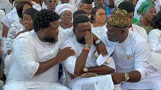 KUNLE AFOLAYAN amp AREMU AFOLAYAN IN TEARS AT THEIR LATE MOM WAKE KEEP SERVICE [upl. by Nimajaneb]