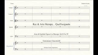 Rec amp Aria MeropeQuellusignolo  Epitide  Opera La Merope  G Giacomelli [upl. by Nerred]