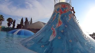 Big Volcano Water Slide at Aphrodite Waterpark [upl. by Noy]