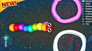 THE ADVANCE AMEZING NEW IO GAMES 🌈 RAINBOW snake gameplay slither best io games 2024 on Netflix 📺 [upl. by Sells]