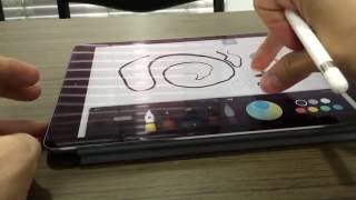 Usando el Apple Pencil en el iPad Pro con Paper  FiftyThree [upl. by Oalsinatse621]