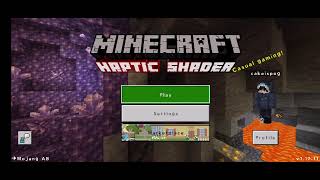 Haptic Shader MCPE  Minecraft Bedrock Edition Shaders Showcase [upl. by Akire]